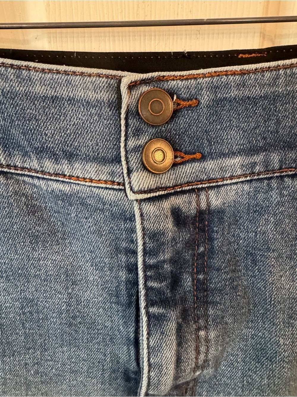 Lane Bryant Light Blue High-Rise Double Button Jeans